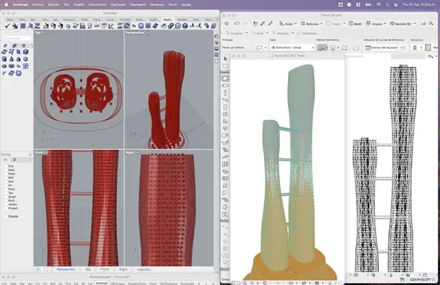 Torre D3, computational and parametric