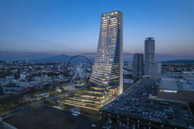 Mixed use high rise, 40 levels, high rise and large scale