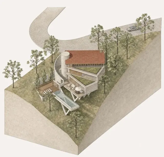 Casa Gavilan, own practice, concept to site